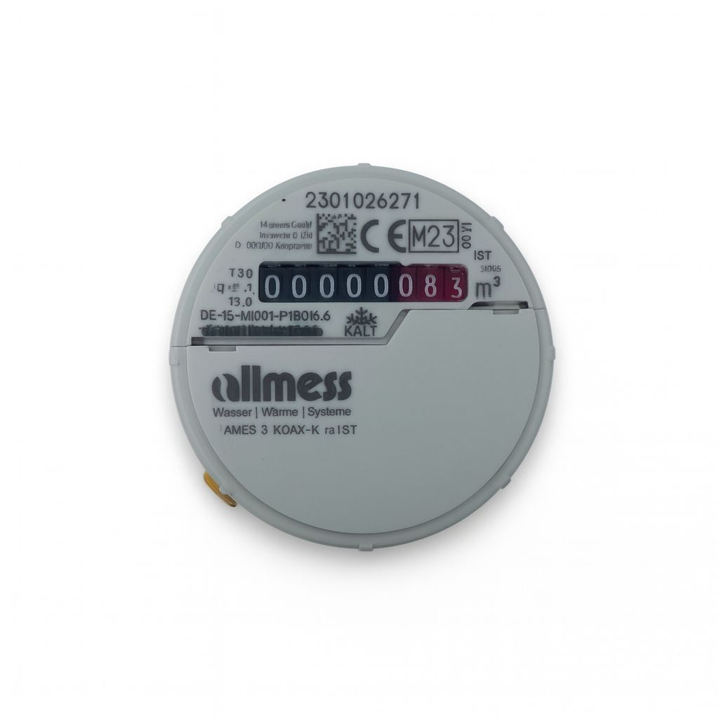 Unterputz-Kaltwasserzähler IST Q3=2,5 m3/h - geeicht 2025
