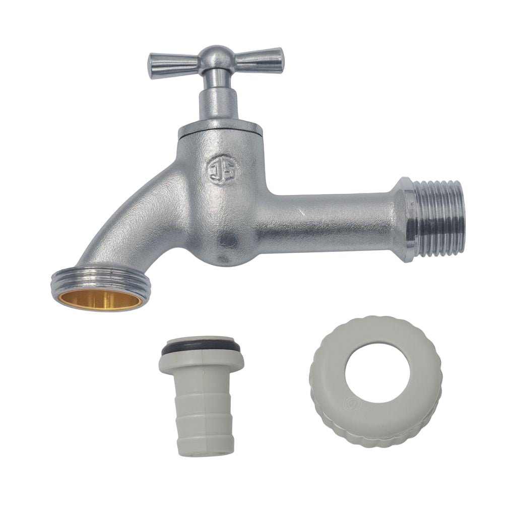 Auslaufventil mit Schlauchverschraubung 1/2"