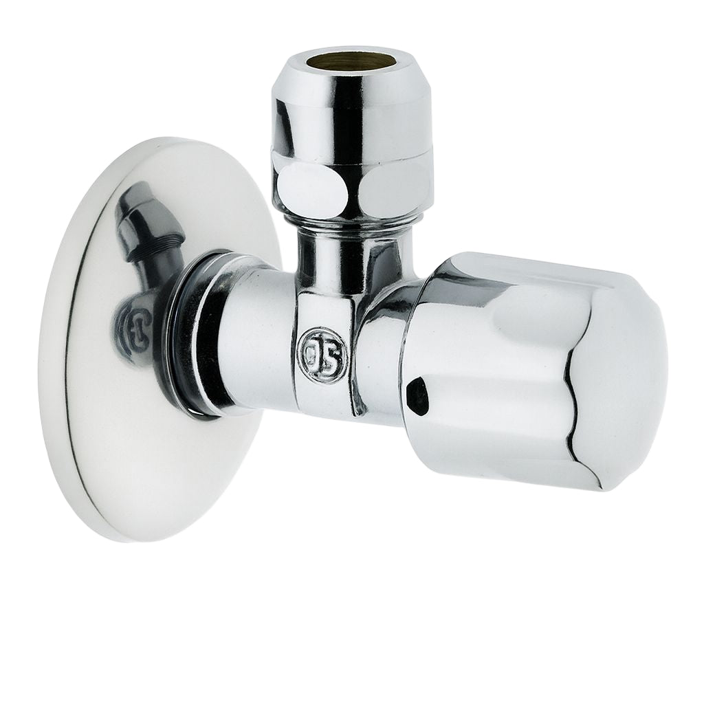 Eckventil mit Designgriff in Chrom