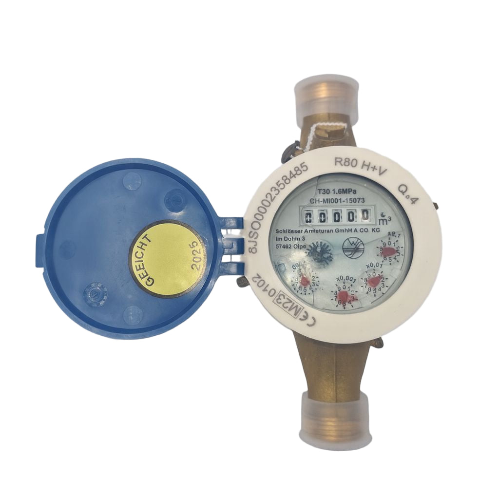 Hauswasser-Mehrstrahl-Nassläuferzähler Q3=4,0 1" 190mm - geeicht 2025