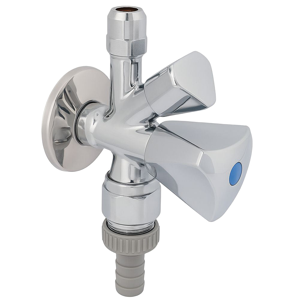 Kombi-Eckventil 1/2" mit Belüfter