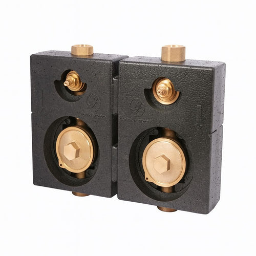 Montageblock DUO, Typ M77x1,5 mit Befestigungsmaterial