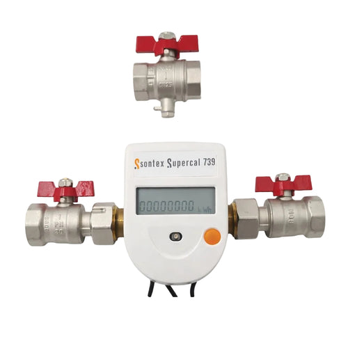 Wärmezähler Sontex Supercal + Einbausatz Bongas - geeicht 2025