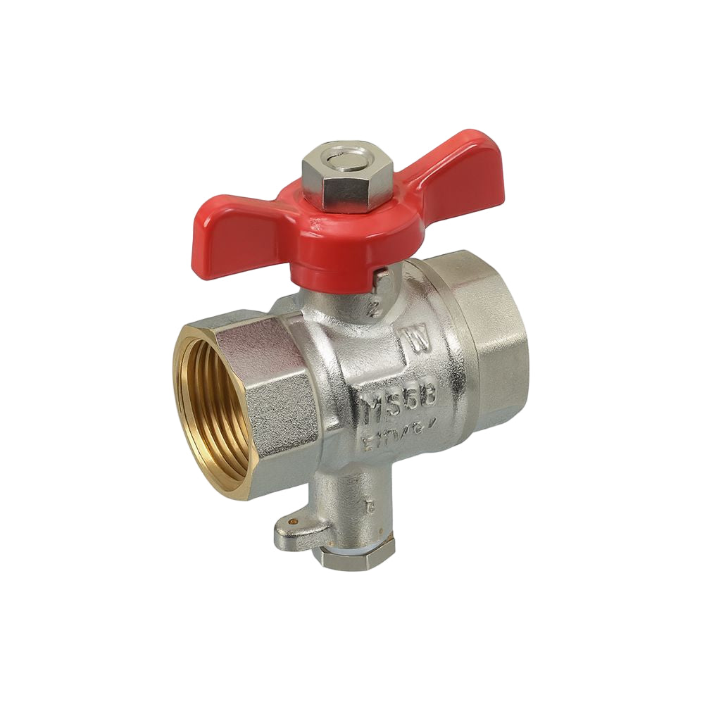 Wärmezählereinbausatz mit Stopfbuchse