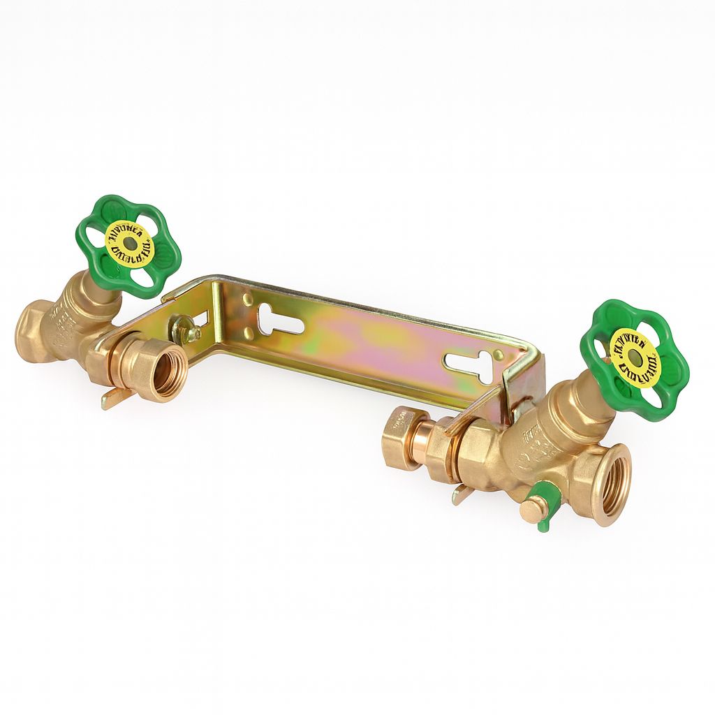 Wasserzähler-Einbaugarnitur QN 2,5 mit Bügel 1"x1" verzinkt